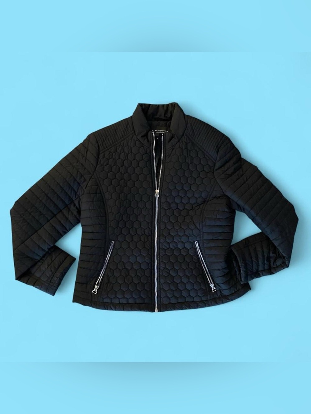 Marc New York Sleek Black Puffer Jacket